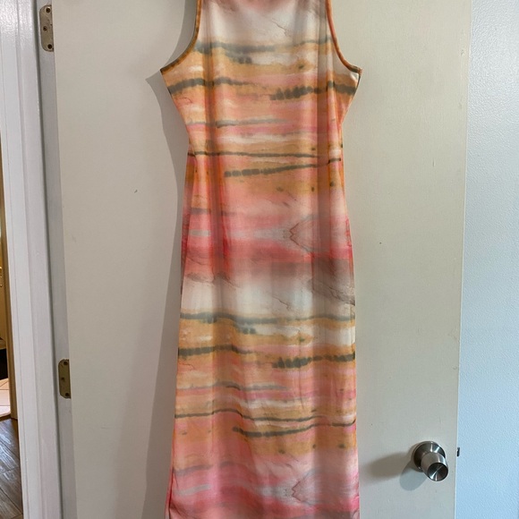 NWT Boohoo Striped Pattern Midi Dress - Picture 4 of 7